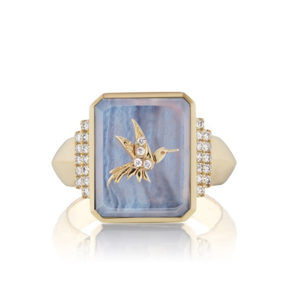 Sorellina Hummingbird Signet Ring